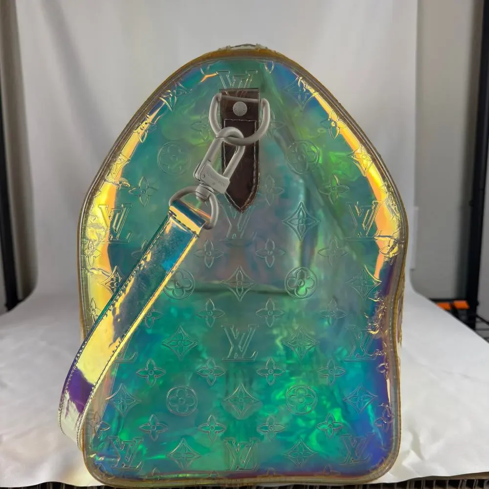 Louis Vuitton Prism Keepall Bandouliere 50 Iridescent Monogram PVC Duffel